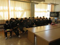 表彰を受けた生徒たち